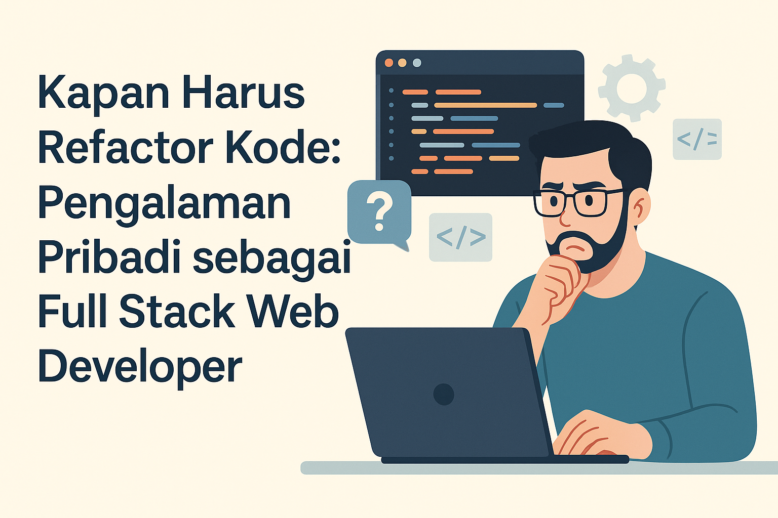 Kapan Harus Refactor Kode: Pengalaman Pribadi sebagai Full Stack Web Developer