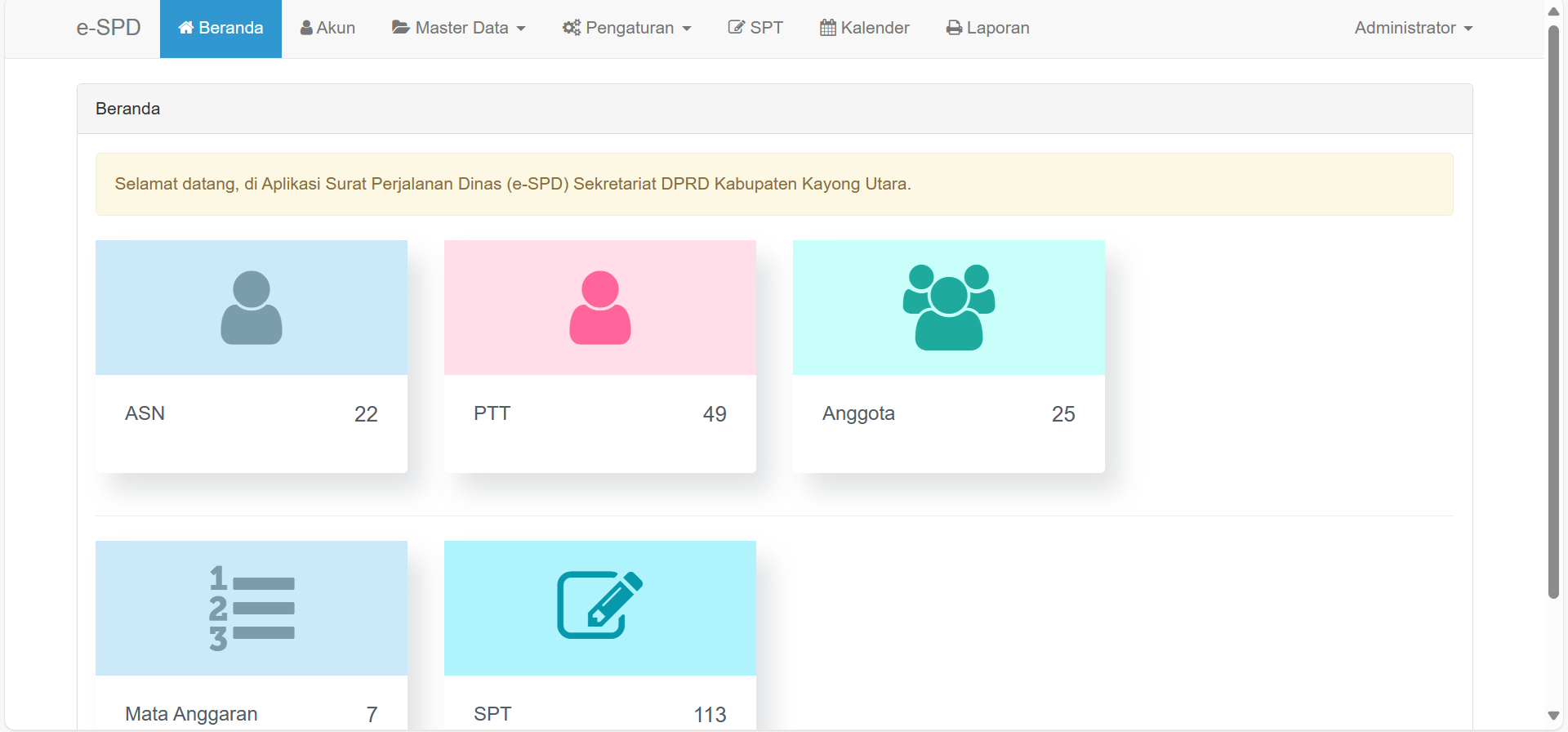 e-SPPD Sekretariat DPRD Kab. Kayong Utara
