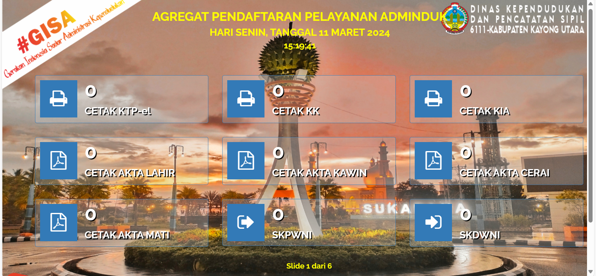 SIDAK Dinas Dukcapil Kab. Kayong Utara
